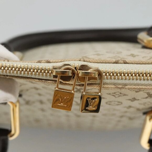 LOUIS VUITTON Monogram Mini Alma Haut Hand Bag Khaki M92203 LV Auth ep8029 - Picture 11 of 16